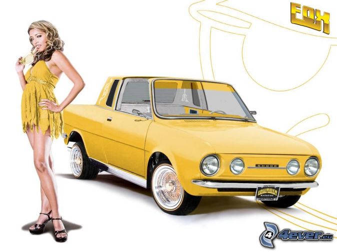 [obrazky.4ever.sk] skoda 110 tuning, kabriolet, sexi zena 147712