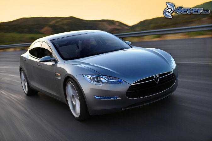 [obrazky.4ever.sk] tesla model s, elektricke auto, cesta 148969